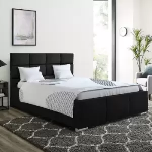 Envisage Trade - Gerali Upholstered Beds - Plush Velvet, King Size Frame, Black - Black