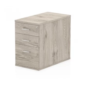 Trexus Desk High 3 Drawer 800D Pedestal 425x800x730mm Grey Oak Ref