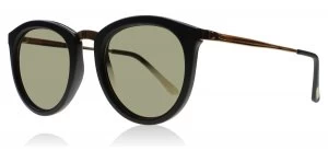 Le Specs No Smirking Sunglasses Black / Gold No Smirking 50mm