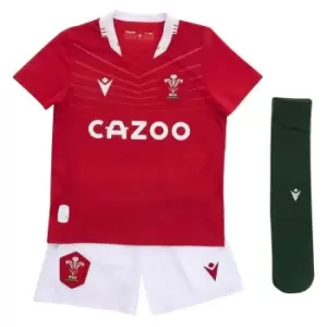 Macron Wales Home Rugby Mini Kit 2021 2022 - Red