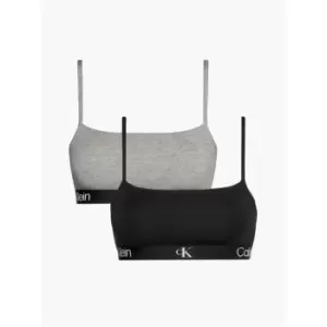 Calvin Klein Unlined Bralette 2PK - Black