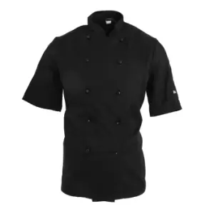 Dennys AFD Adults Unisex Thermocool Chefs Jacket (XS) (Black)