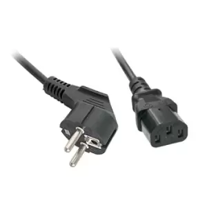 Lindy 3m Schuko 2 Pin Plug to IEC C13 Power Cable Black