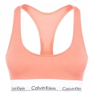 Calvin Klein Modern Cotton Logo Bralette - Orange GPT