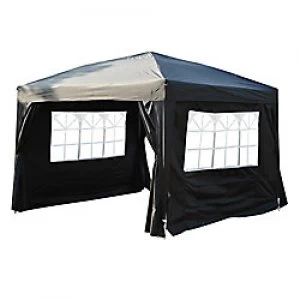 OutSunny Pop Up Gazebo Black Water proof Outdoors 225mm x 1210 mm x 225 mm