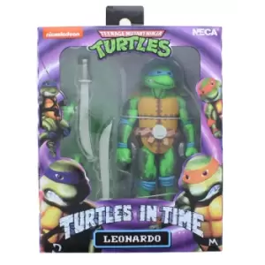 NECA Teenage Mutant Ninja Turtles in Time Series 1 Leonardo 7" Action Figure