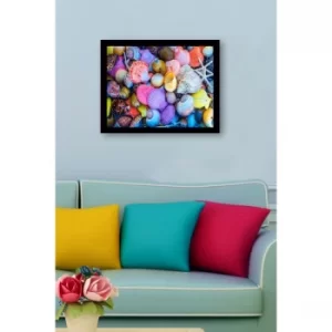 SC0788 Multicolor Decorative Framed MDF Painting