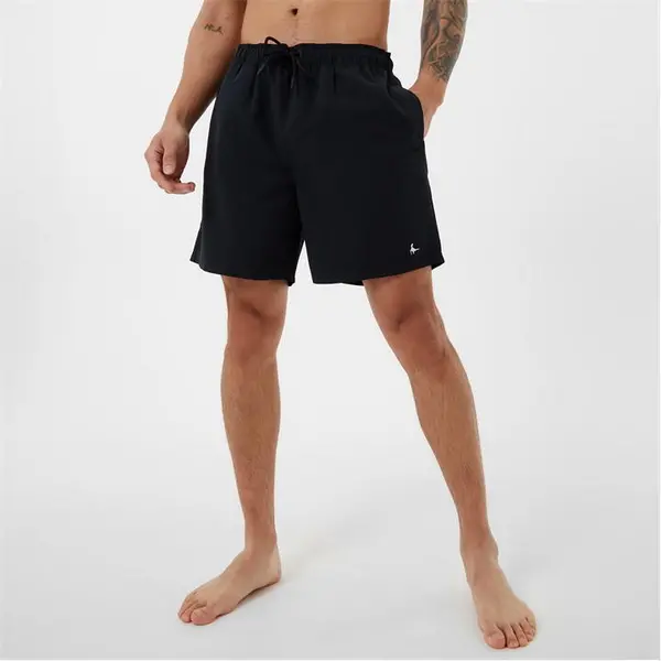 Jack Wills Mid-Length Swim Shorts by Jack Wills - Black S