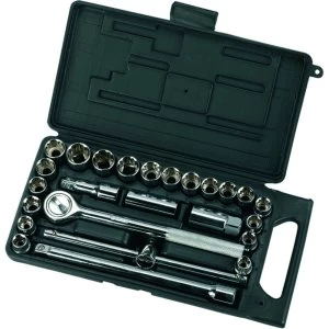 Wickes Carbon Steel 25 Piece Socket Set