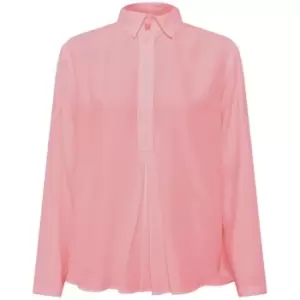 French Connection Rhodes Poplin Popover Shirt - Pink