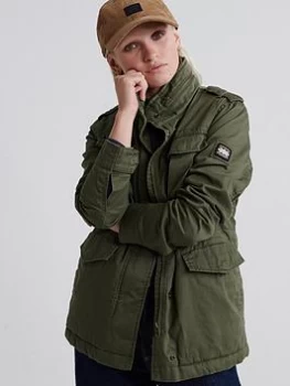 Superdry Amelia Rookie Icon Jacket - Green, Size 12, Women