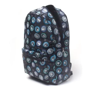 Disney - Mickey Mouse All-Over Mickey & Friends Print Backpack - Grey