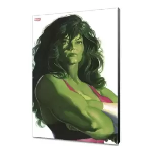 Marvel Avengers Collection Wooden Wall Art Alex Ross - She-Hulk 30 x 45 cm