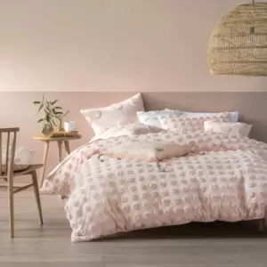 Linen House Haze Double Duvet Cover Set Cotton Peach