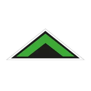 Green Arrow Chevron Symbol' Floor Graphic (800mm x 320mm)