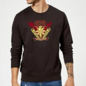 Captain Marvel Protector Of The Skies Sweatshirt - Black