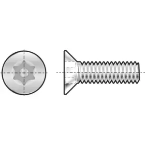 Qualfast M6X20 A2 St/St Tamper Torx Countersunk M/C Screw- you get 5