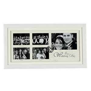 White Double Collage Frame - Wedding Day