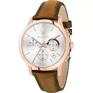 Maserati R8871633002 Mens Ricordo Chronograph Brown Strap Wristw