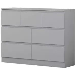 Fwstyle Modern 7 Drawer Merchant Chest Matt Grey