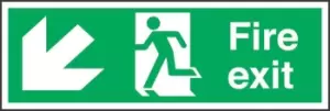 Fire Exit Fire Information Sign, (H)150mm (W)450mm