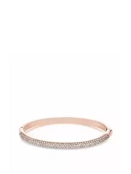 Jon Richard Gold Plated Pave Bangle Bracelet, Gold, Women