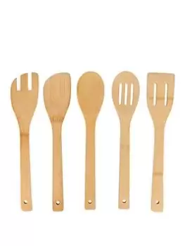 Natural Elements 5 Piece Bamboo Utensil Set