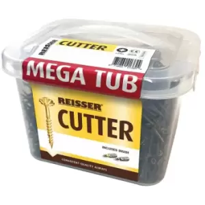 Reisser 5 x 50mm Cutter Wood Screws - Mega Tub of 1900 - Yellow