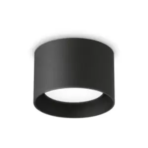 Ideal Lux Spike Round Surface Mounted Downlight Black