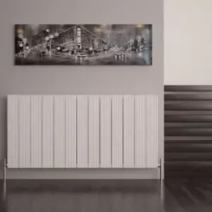 Carisa Monza Horizontal Designer Radiator, White (W)1230mm (H)600mm