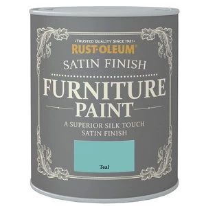 Rust-Oleum Teal Satin Furniture Paint 125ml