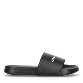 Calvin Klein Jeans Junior Logo Sliders - Black