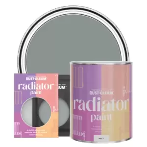 Rust-Oleum Radiator Paint, Matt Finish - Slate - 750ml