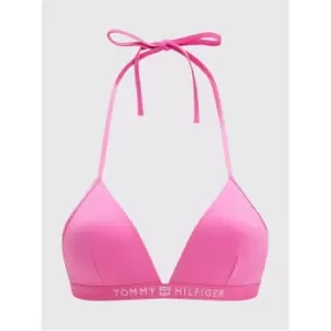 Tommy Bodywear Triangle Fixed Foam Bikini Top - Pink