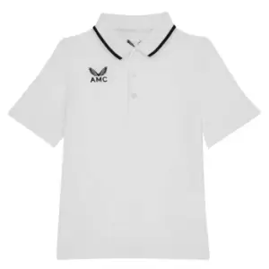 Castore Short Sleeve Media Polo Shirt Junior Boys - White