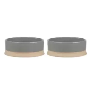 Scruffs Scandi 2pc Bowl Set - Grey 20cm