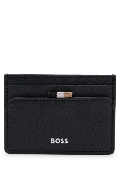 BOSS Black Zair Faux Leather Cardholder Black male 50498629-001