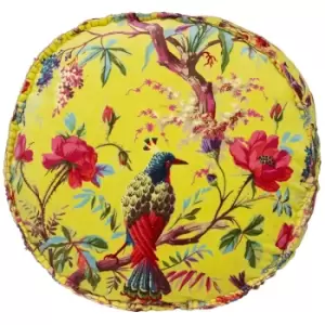 Riva Paoletti Paradise Round Cushion Cover (50 x 50 x 12cm) (Acacia)