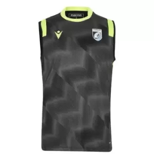 Macron Cardiff Rugby Vest Mens - Black