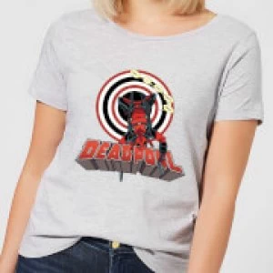 Marvel Deadpool Upside Down Womens T-Shirt - Grey - M