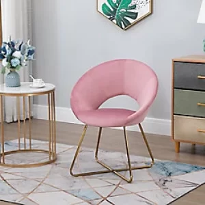 HOMCOM Accent Chair 840 x 680 x 540 mm Pink