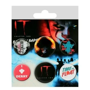 IT Chapter 2 Pennywise Badges (Pack Of 6)