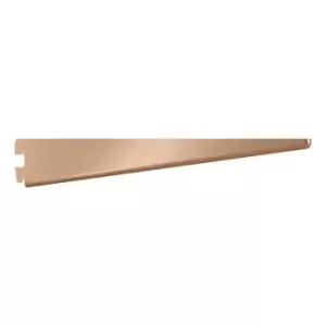 Rothley Twin Slot Shelving Kit In Bright Copper 12" Brackets And 78" Uprights