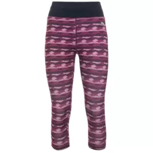 Trespass Womens/Ladies Harper Cropped Leggings (XS) (Berry Print)