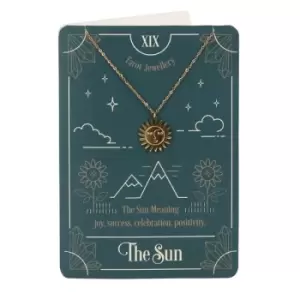 The Sun Tarot Necklace Card