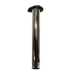 Moderix Table Leg Metal 60mm x 710mm Chrome, Pack of 1