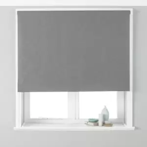 Riva Home Twilight Blackout Roller Blind Polyester Silver (153X162Cm)