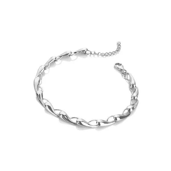 Hot Diamonds Sterling Silver Tide Bracelet DL669