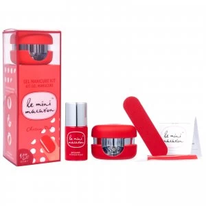 Le Mini Macaron Gel Manicure Kit - Cherry Red