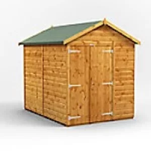 Power Garden Shed 86PAWDD Golden Brown 8x6